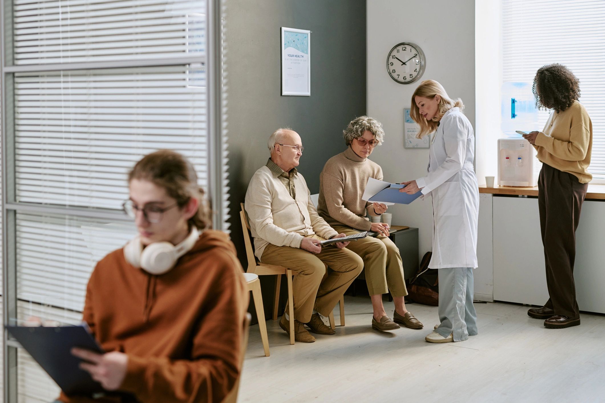 Healthcare operations environment representing patient and system visibility